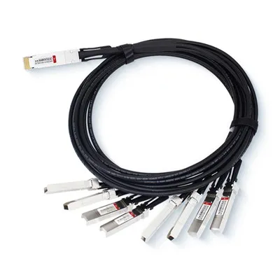 400G QSFP-DD Ke 8x50G SFP56 Breakout DAC Kabel Tembaga Pasang Langsung